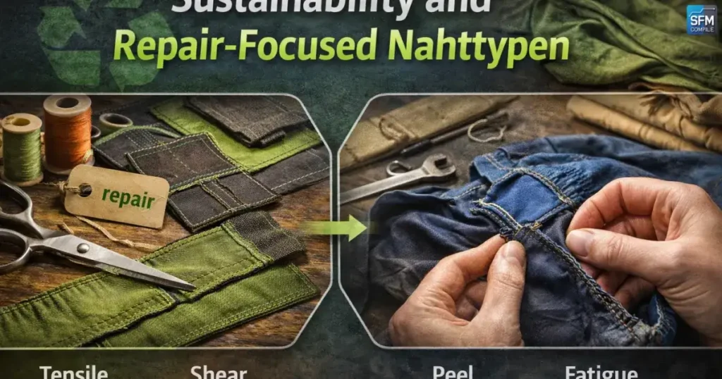 Sustainability and repair-focused Nahttypen