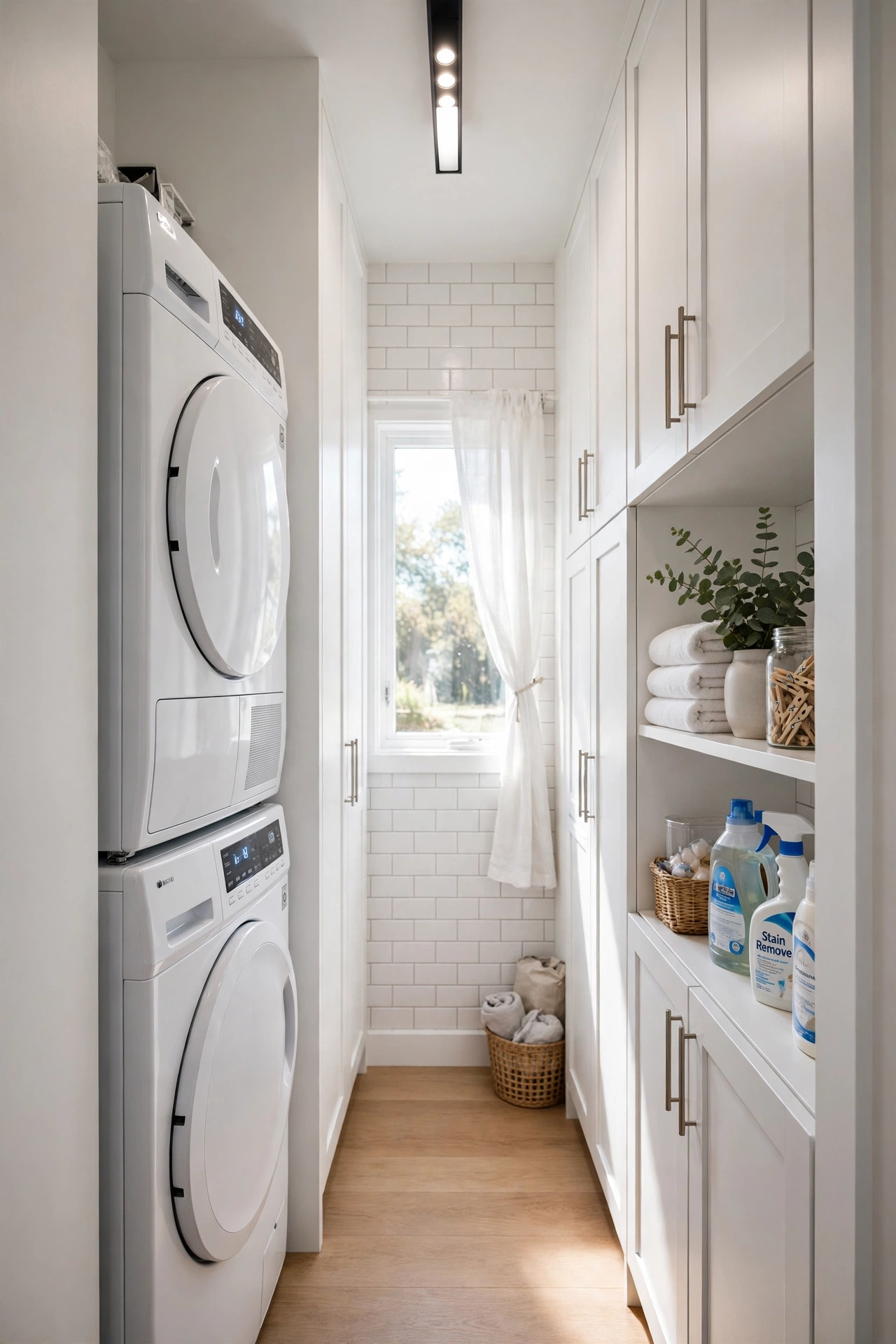 small narrow laundry room ideas