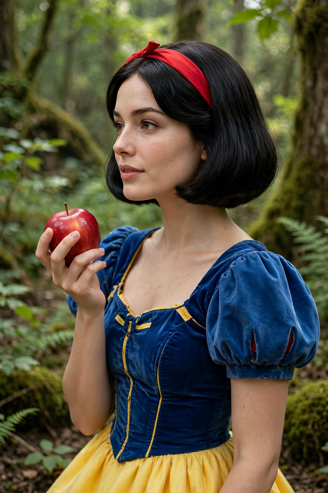 Snow White costume — brunette Halloween costume idea