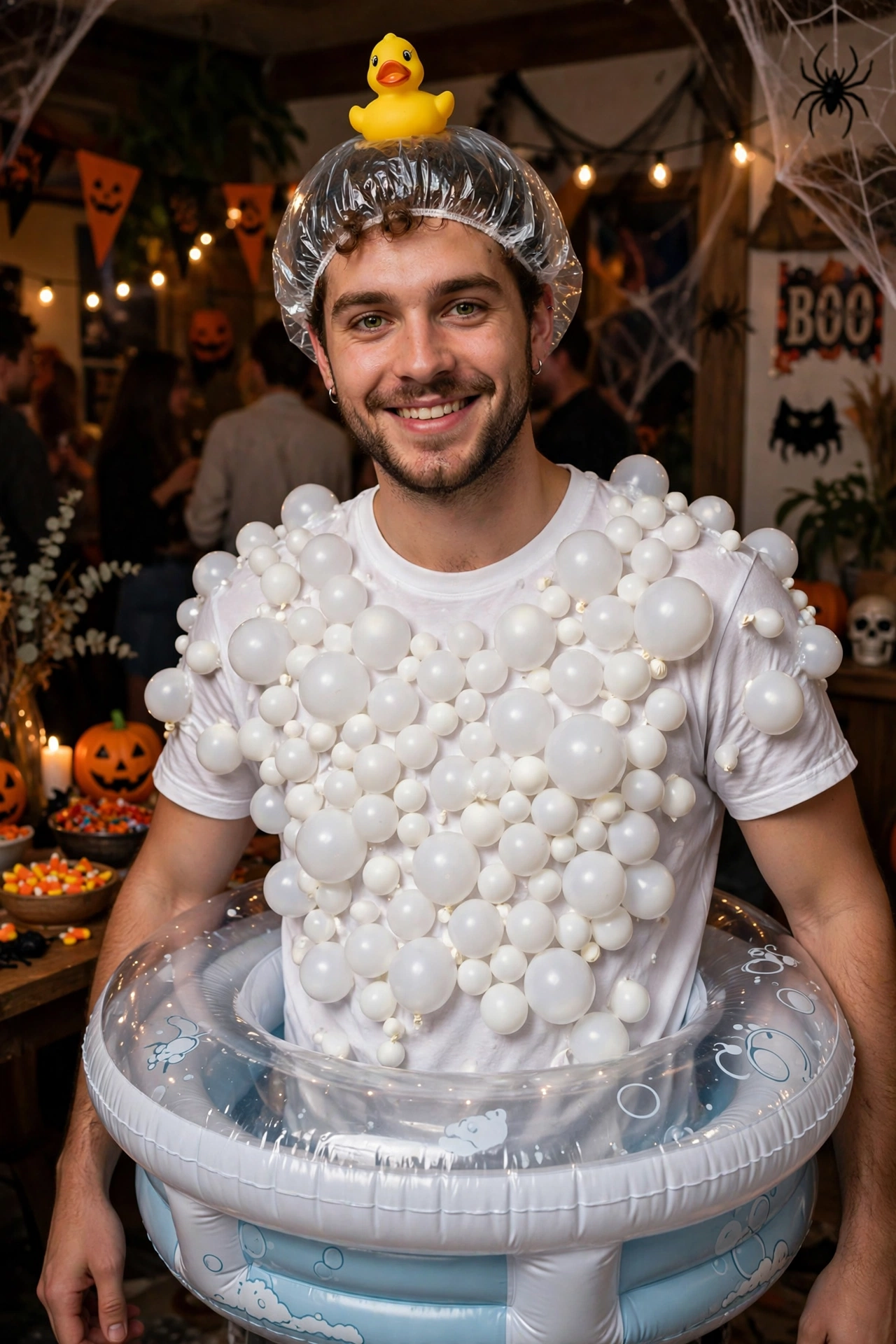 Bubble bath costume - funny Halloween costume idea