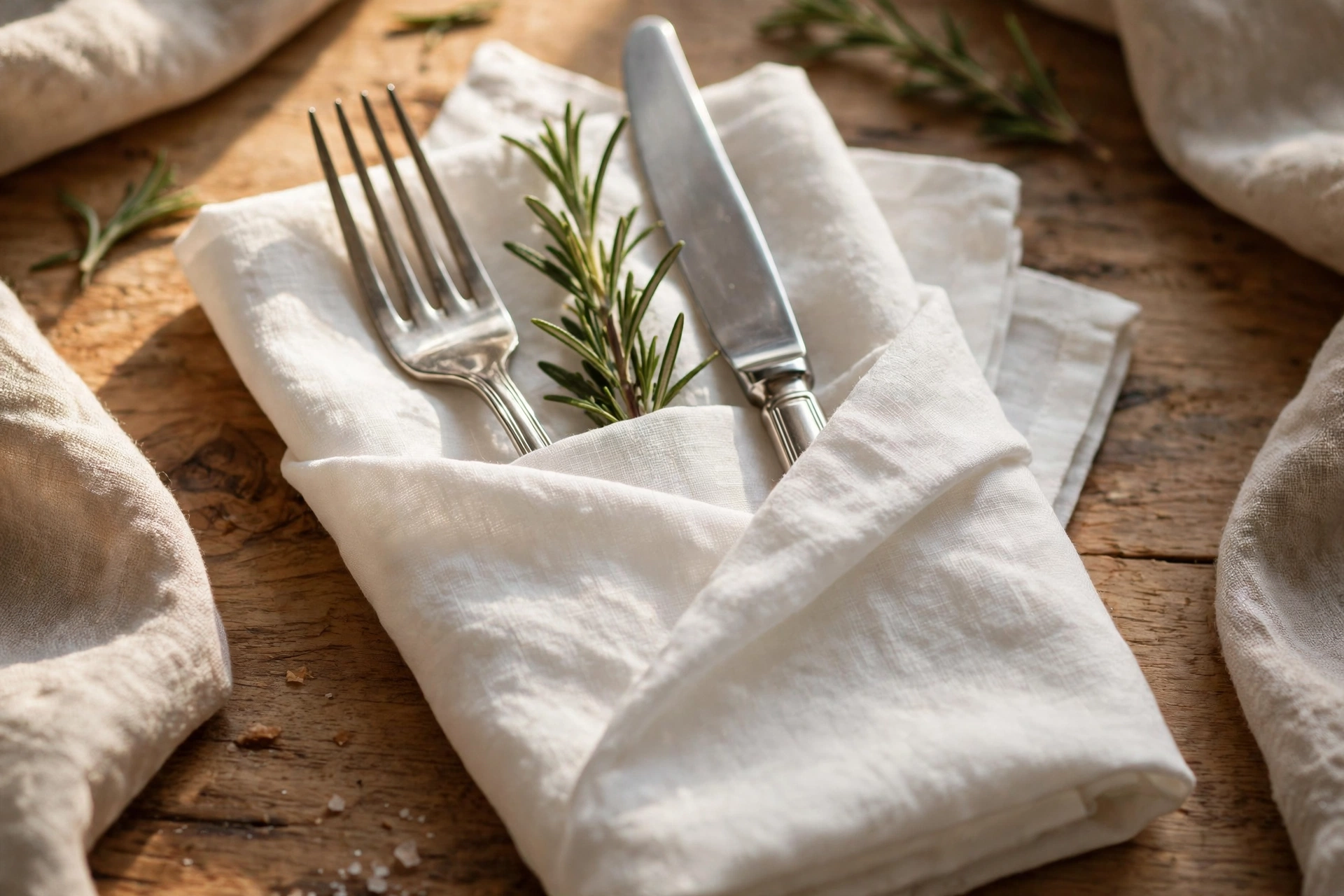 Pocket napkin fold — Christmas napkin folding idea