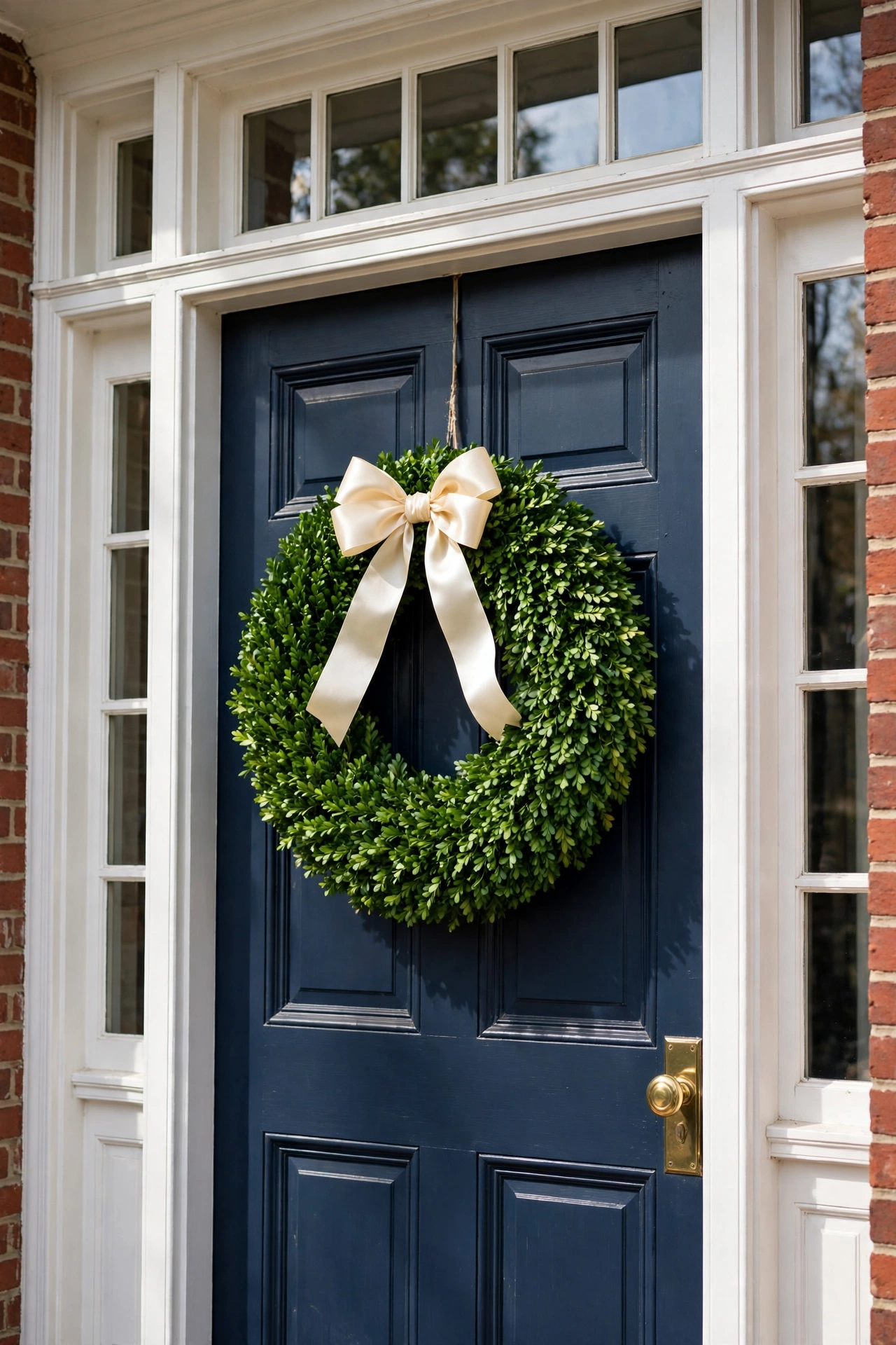 Tidy boxwood wreath — Christmas wreath idea