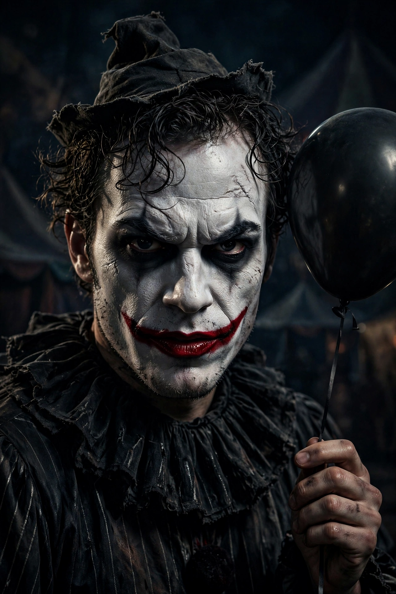 Creepy clown costume — Halloween costume idea for guys