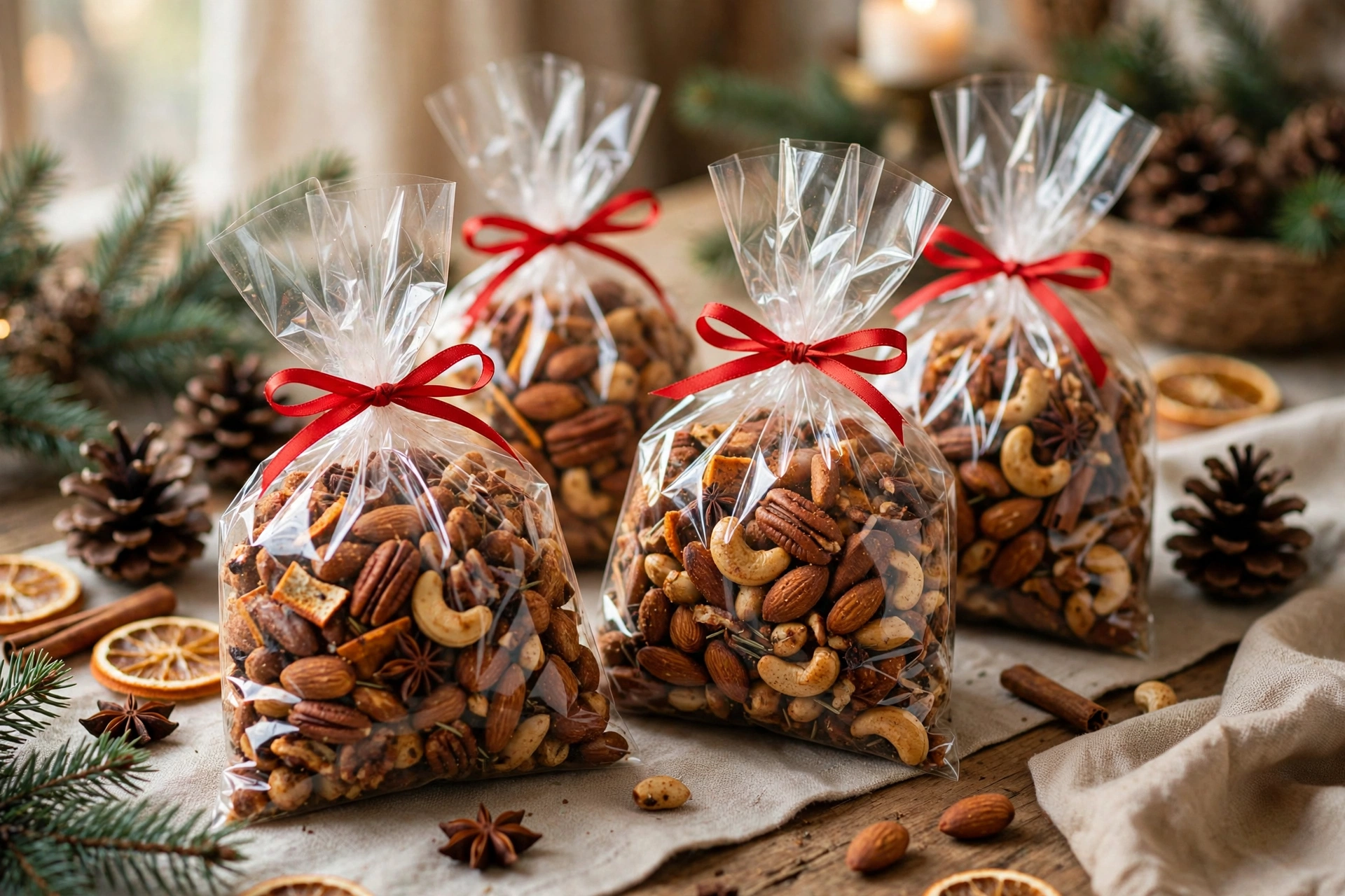Spiced roasted nuts — homemade Christmas gift idea