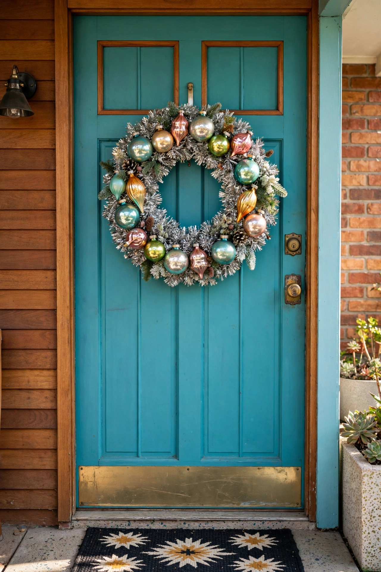 Vintage tinsel wreath — Christmas wreath idea