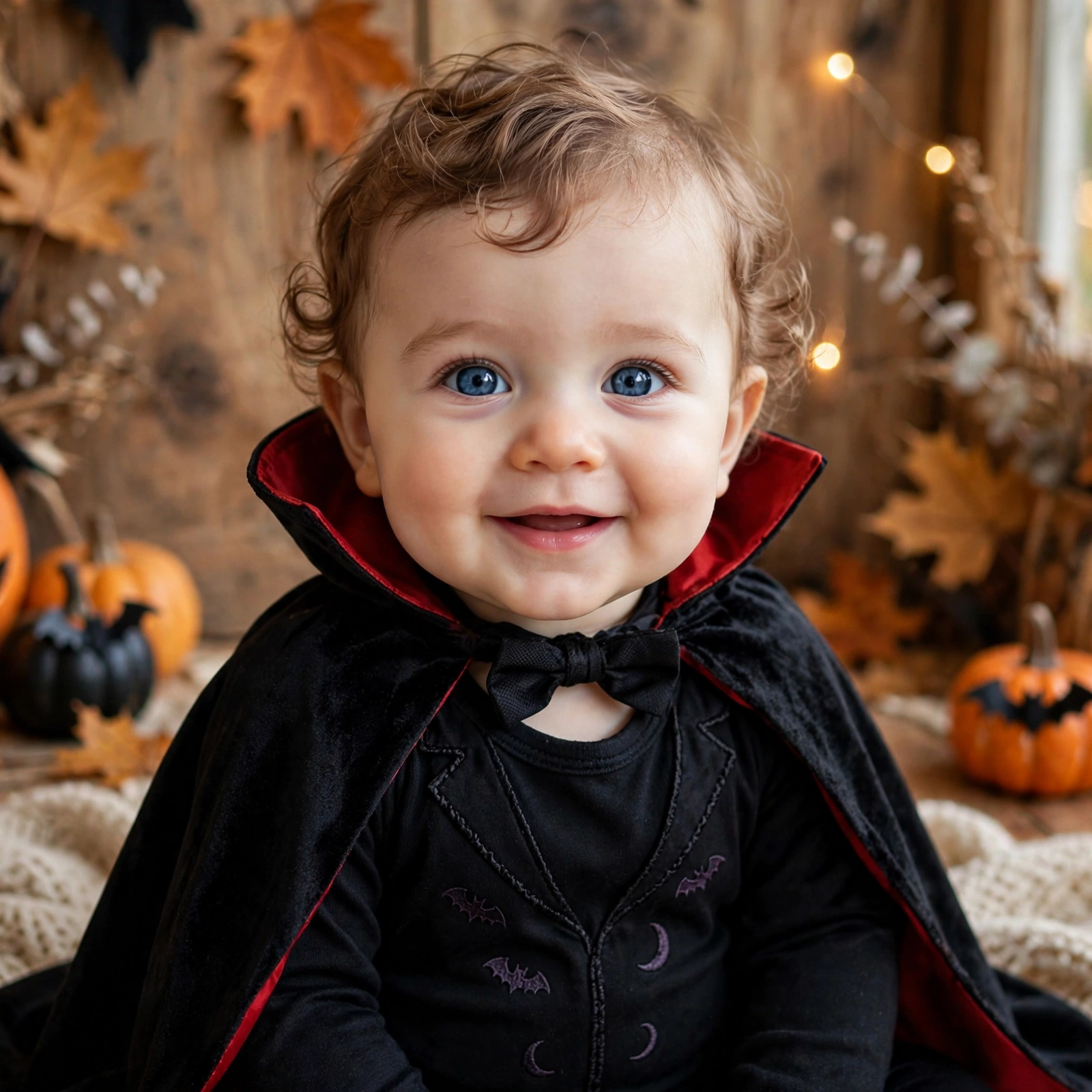 Mini Dracula baby costume — baby's first Halloween costume idea