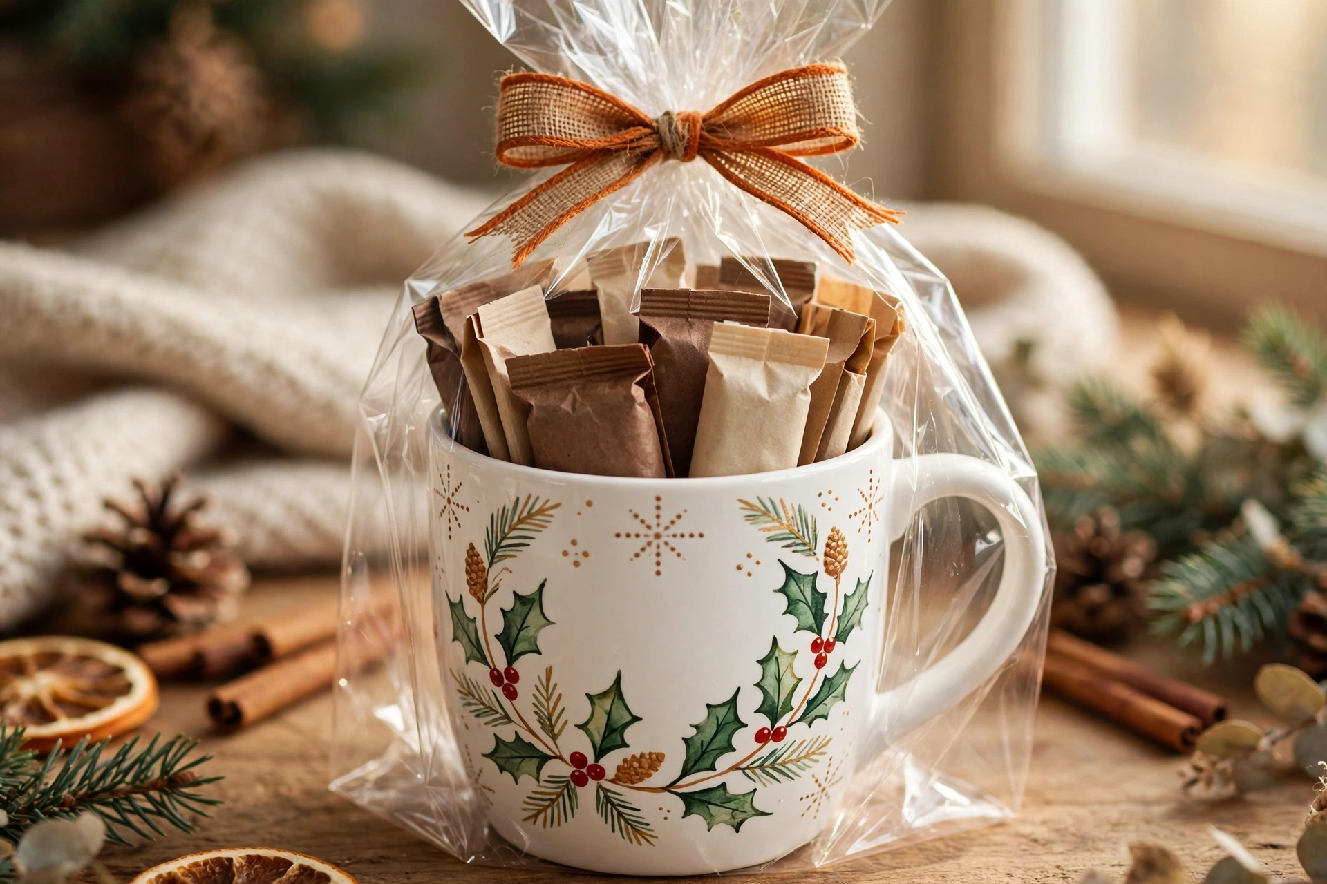 Hand-painted mug — homemade Christmas gift idea