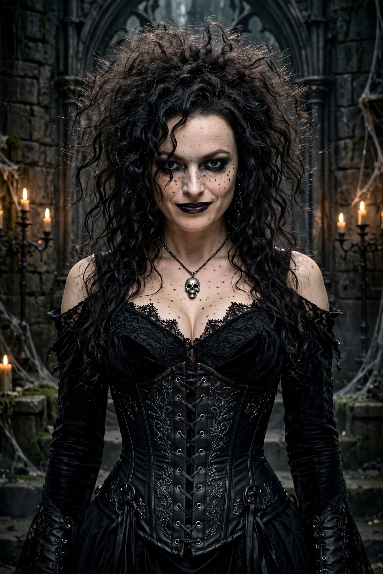 Bellatrix Lestrange costume — brunette Halloween costume idea