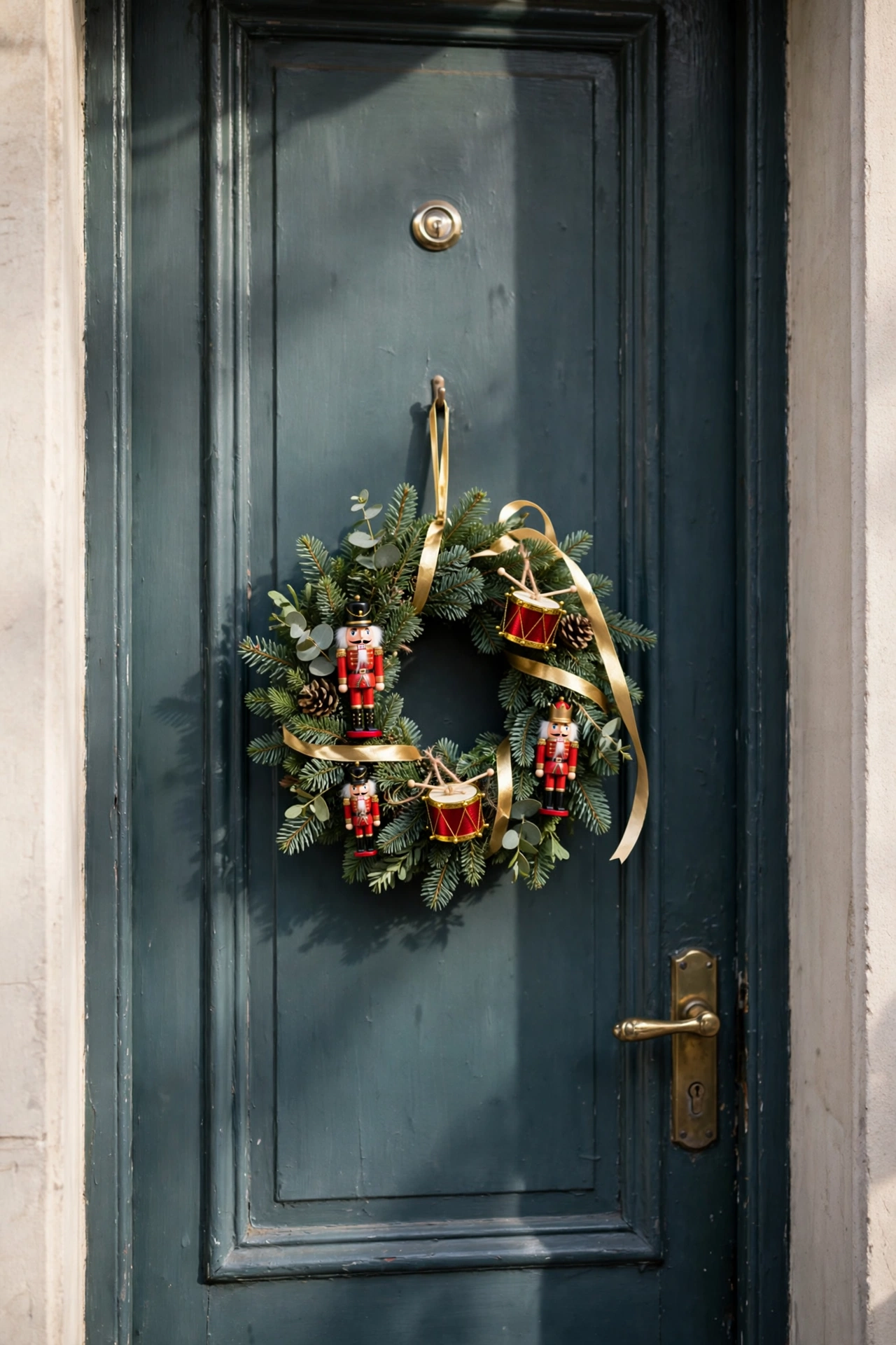 Nutcracker mini wreath — Christmas wreath idea