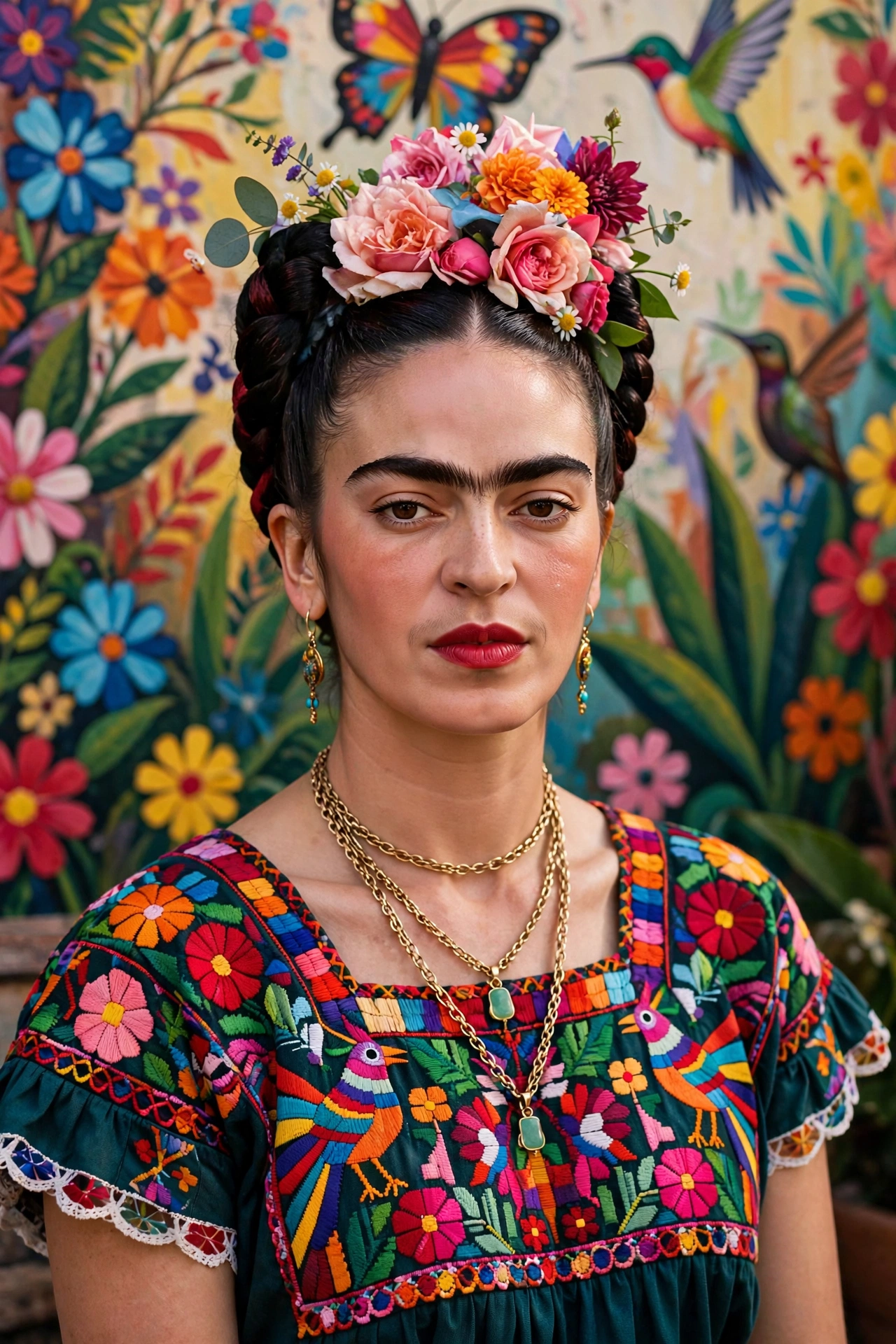 Frida Kahlo costume — brunette Halloween costume idea