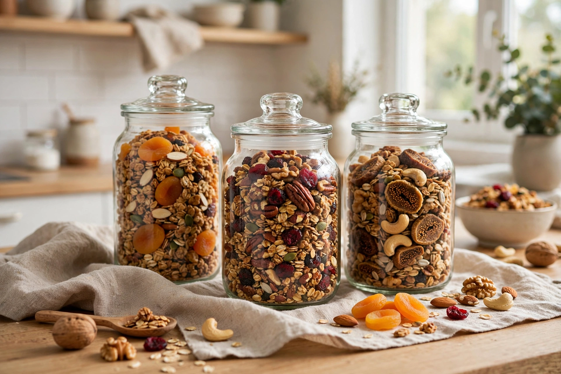 Homemade granola — homemade Christmas gift idea
