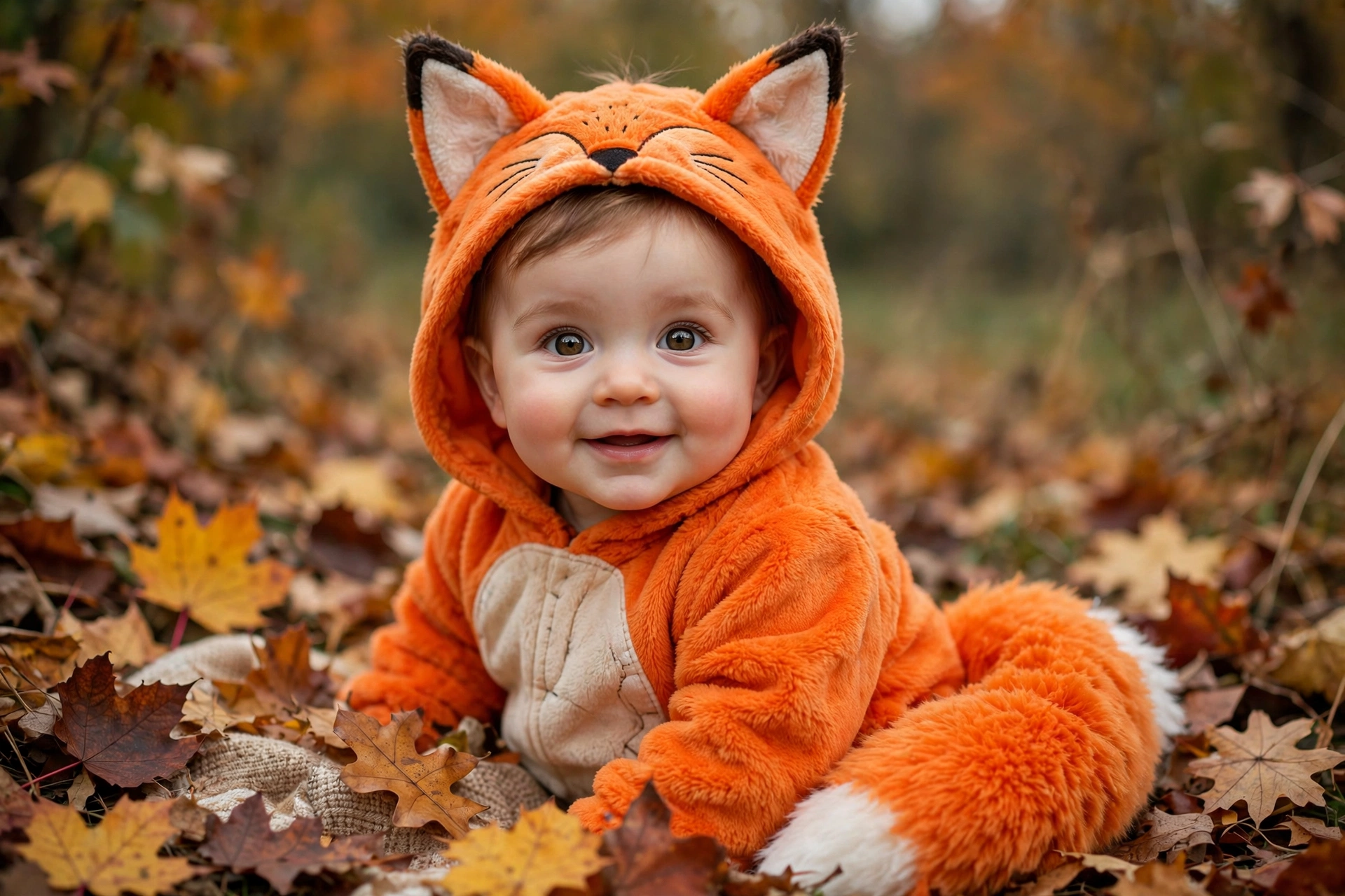 Little fox baby costume — baby's first Halloween costume idea