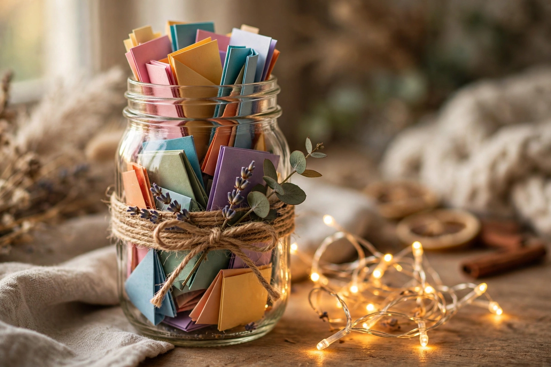 Memory jar — homemade Christmas gift idea
