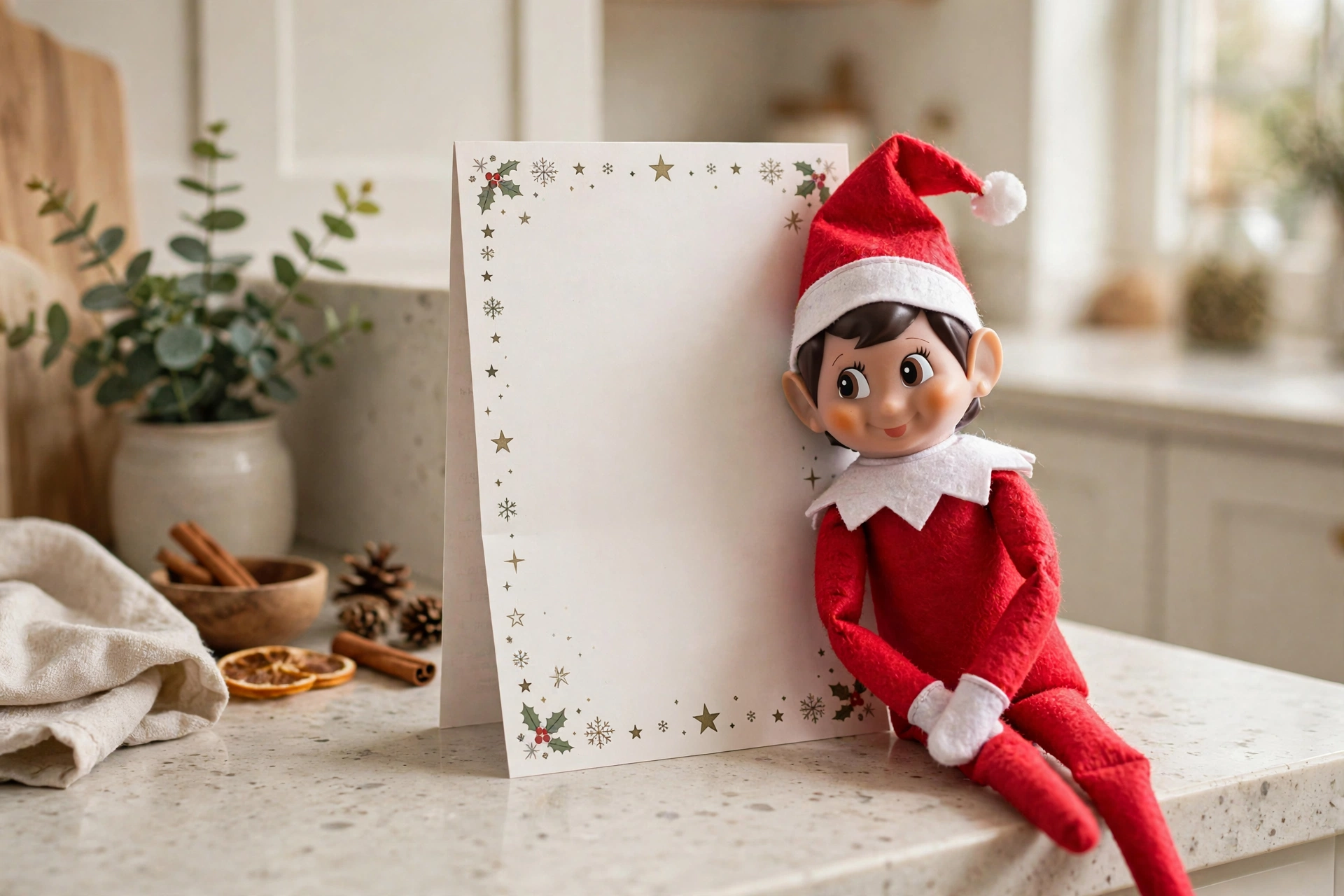 North Pole report card elf arrival — elf on the shelf arrival idea