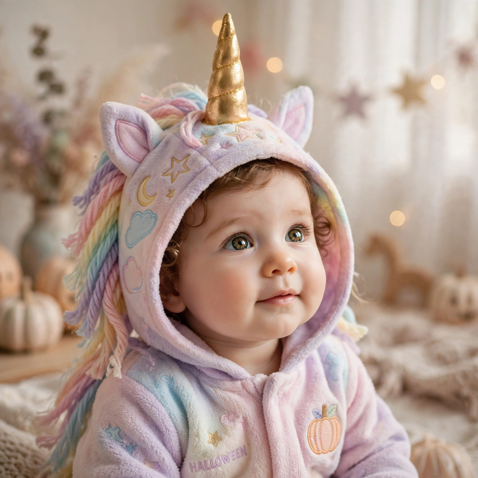Unicorn baby costume — baby's first Halloween costume idea
