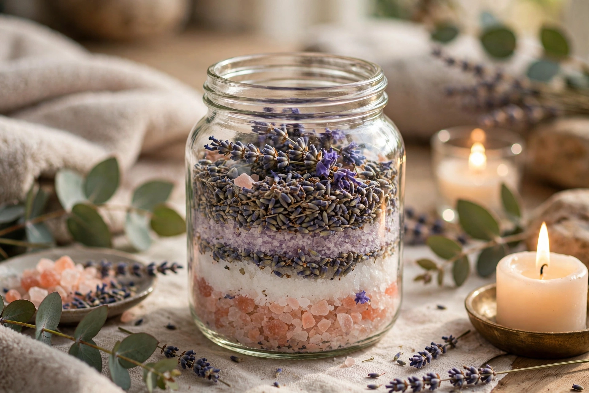 DIY bath salts — homemade Christmas gift idea