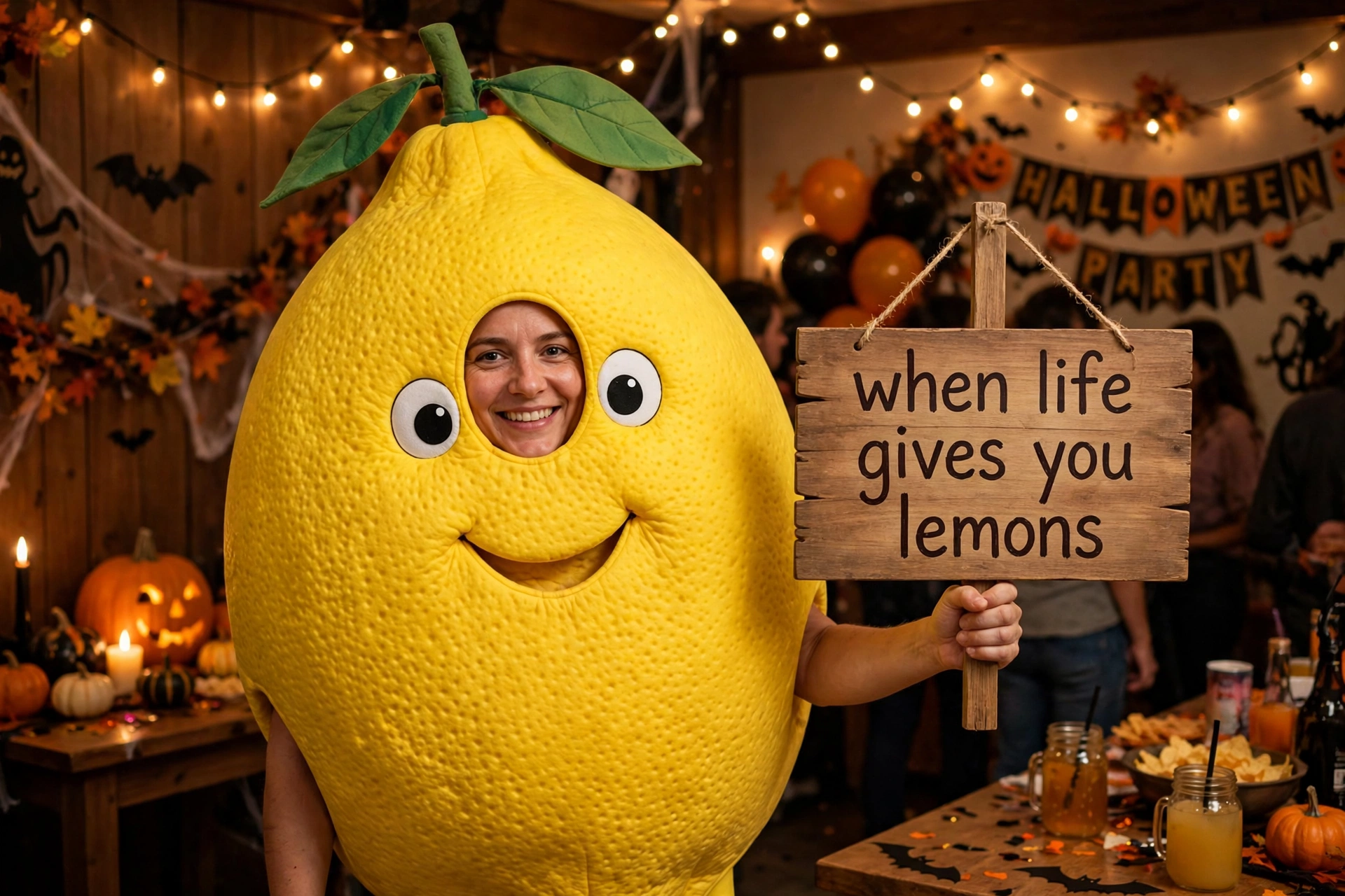 When life gives you lemons costume - funny Halloween costume idea