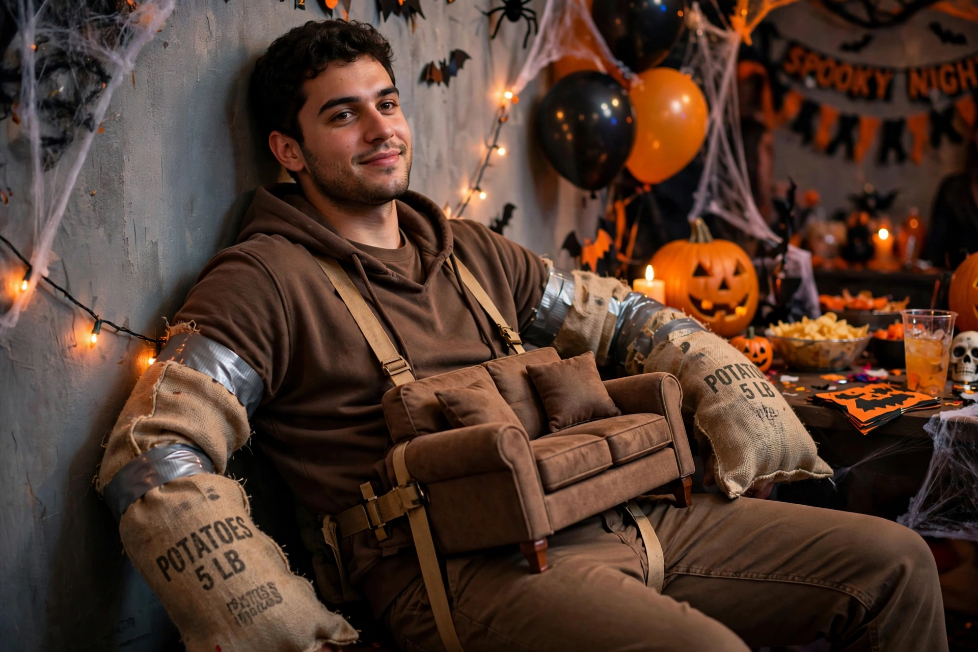Couch potato costume - funny Halloween costume idea