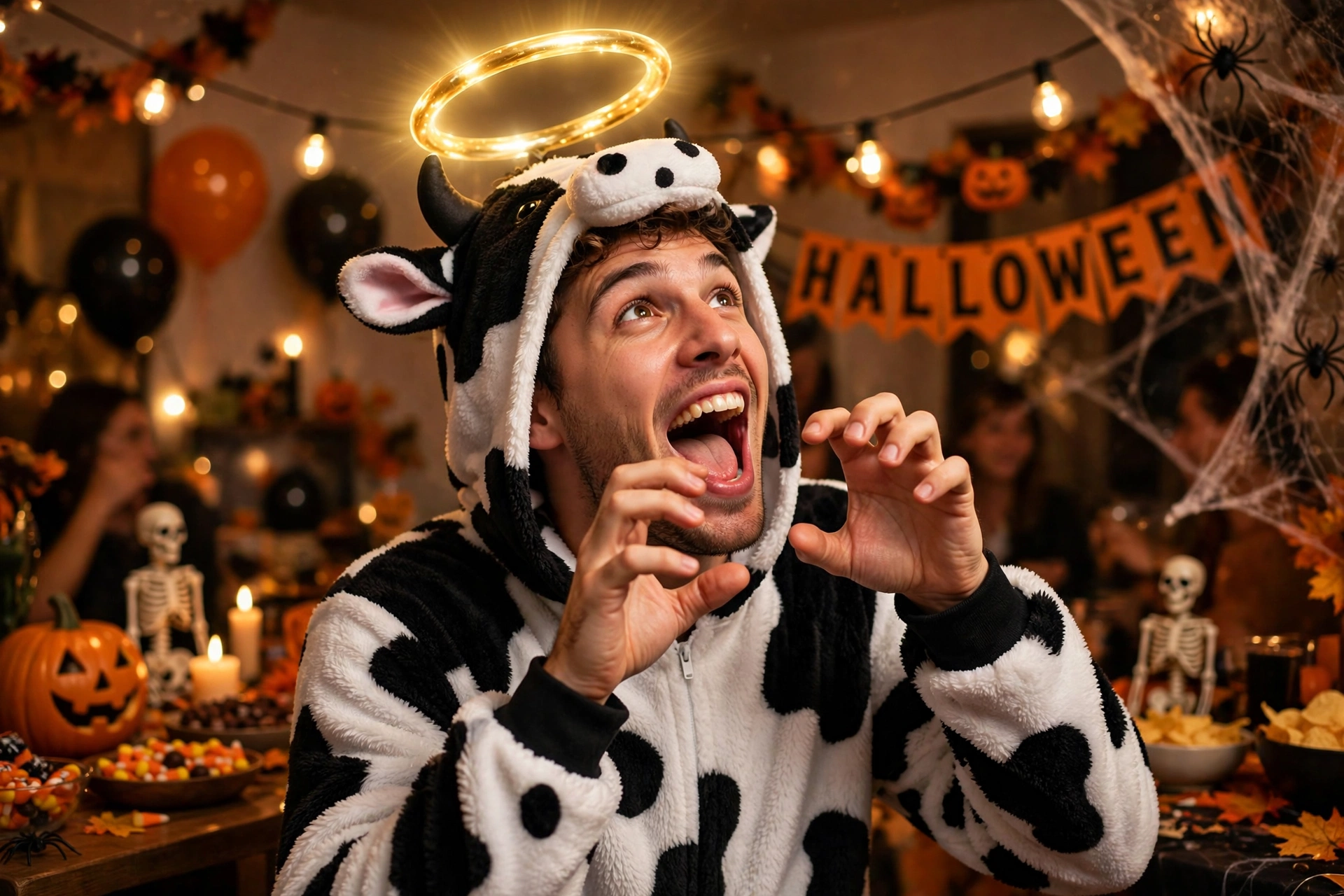 Holy cow pun costume - funny Halloween costume idea