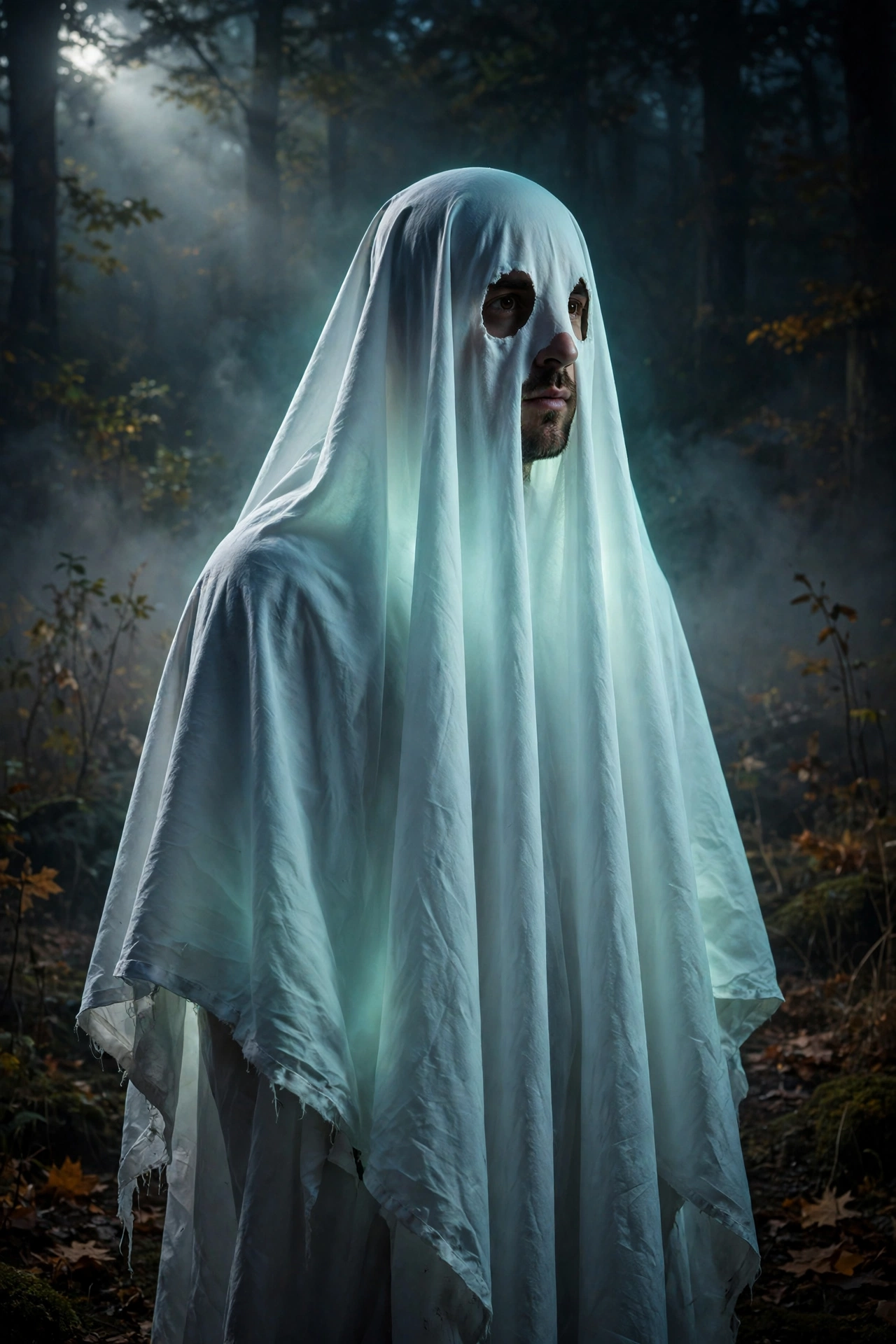Sheet ghost costume — Halloween costume idea for guys