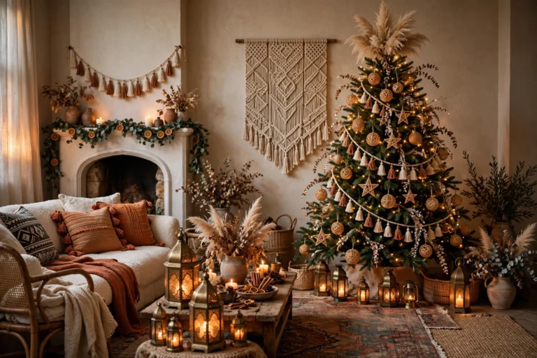 31 Boho Christmas Decor Ideas for a Free-Spirited Holiday Home