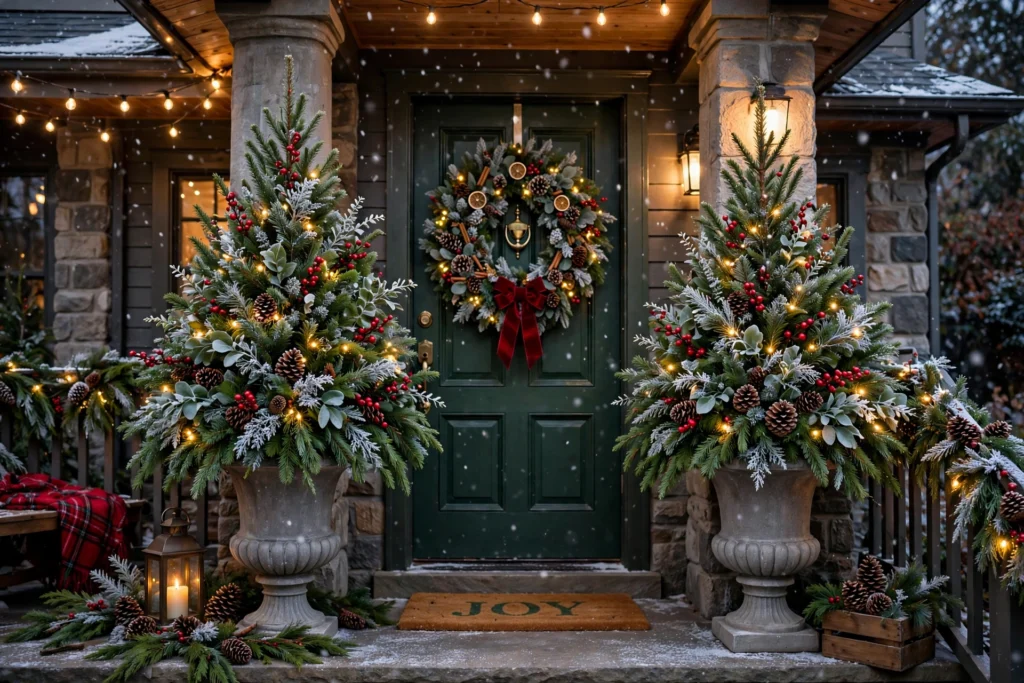 33 Christmas Planter Ideas for a Festive Porch featured christmas planter ideas
