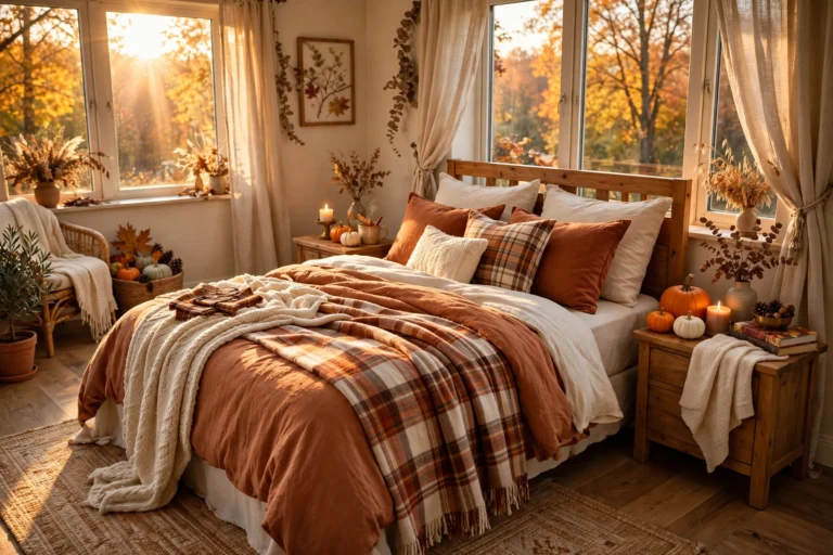 34 Fall Bedding Combos for a Cozy Autumn Bedroom