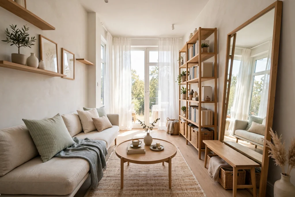 38 Ways to Decorate a Narrow Living Room Like a Pro (2026) how to decorate a narrow living room, stylish narrow living room with smart furniture layout