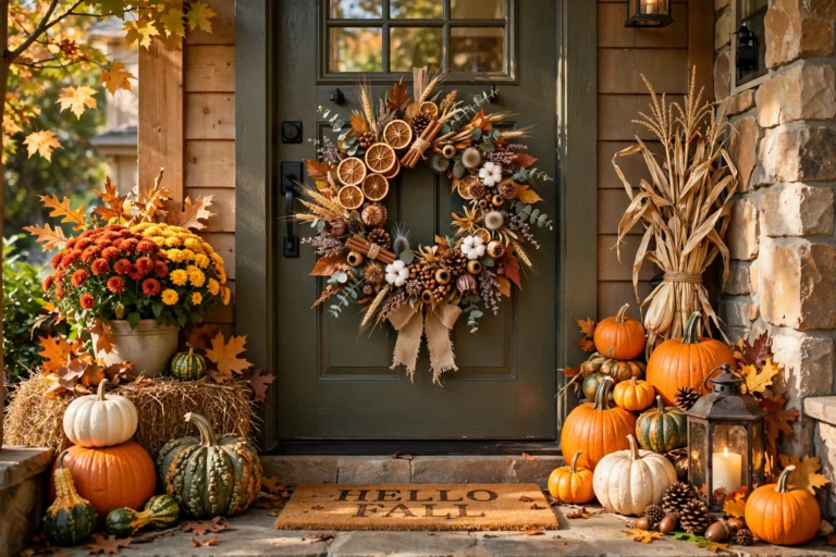 34 Unique Fall Wreath Ideas to Make Your Door Stand Out